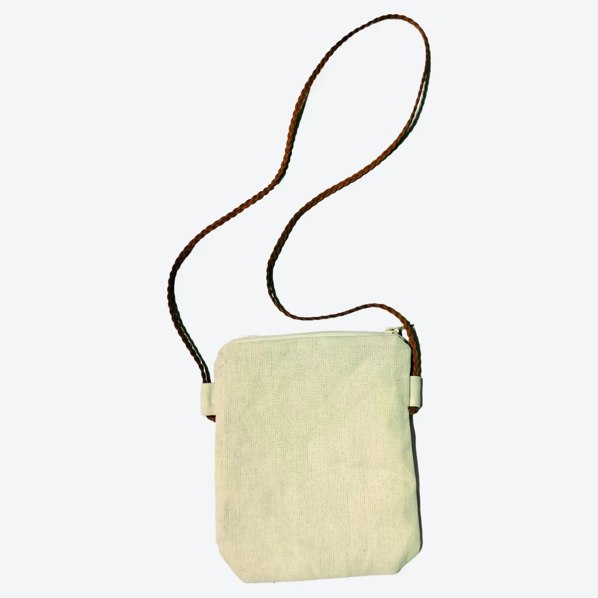 Сумка-кошель бежевая с тесьмой в русском стиле Сумка-кошель бежевая с тесьмой в русском стиле