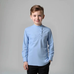 Косоворотка детская голубая Косоворотка детская голубая